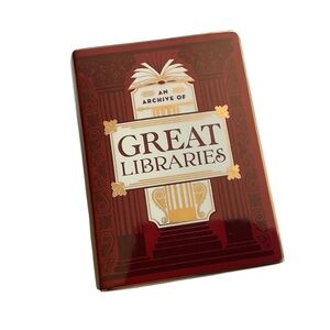 Illumicrate Book Pot Great Libraries Dark Red New